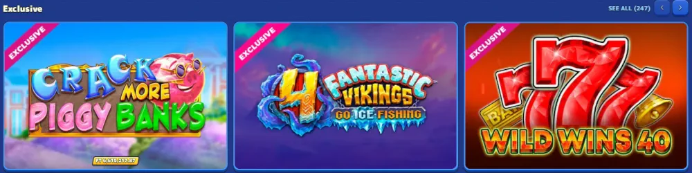 Wybór ekskluzywnych gier slotowych Pistolo z Crack More Piggy Banks.